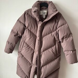Wilfred Cloud Mid Puffer Jacket in Taupe